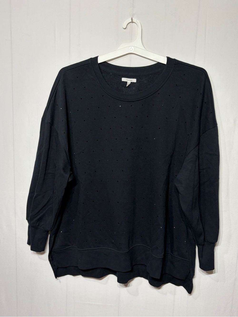 Maurices Plus Size Black Embellished Sweatshirt
